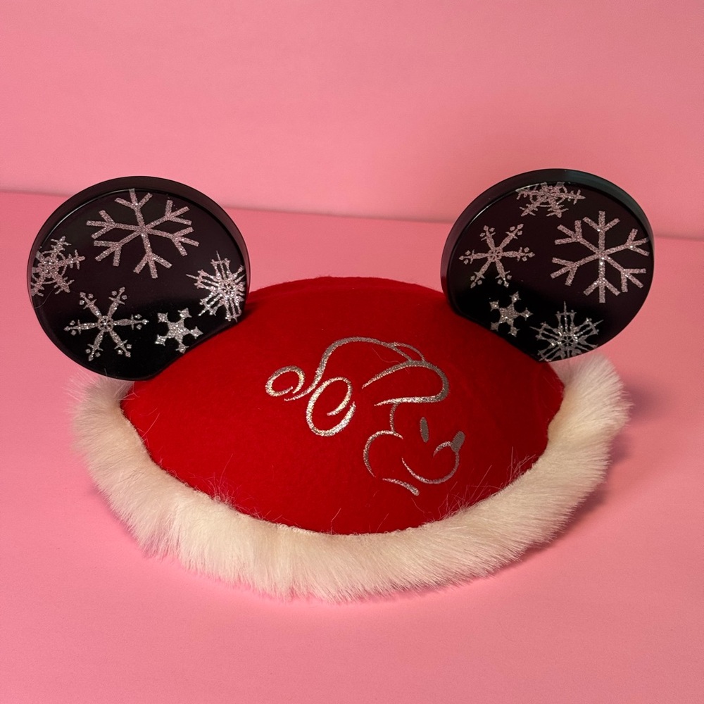 Disney Red Santa Hat Mickey Ears